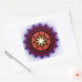 神秘的な象徴的フラクタルパターン スクエアシール (封筒)