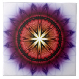 神秘的な象徴的フラクタルパターン タイル