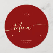 神秘的な赤金ゴールドサンムーンスターズ宇宙結婚ズ メニュー (裏面)