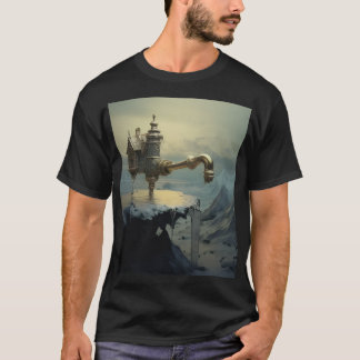 神秘的な超現実的な水不足のオーバーTシャツ Tシャツ
