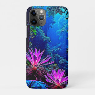 神秘的な輝きのジャングル・ブルームデザイン iPhone 11 PROケース