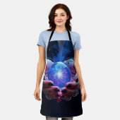 神秘的な運命のオーブ エプロン (着用した状態)