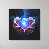 神秘的な運命のオーブ キャンバスプリント (正面)
