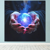 神秘的な運命のオーブ キャンバスプリント (インサイチュ (ウッドフロア))