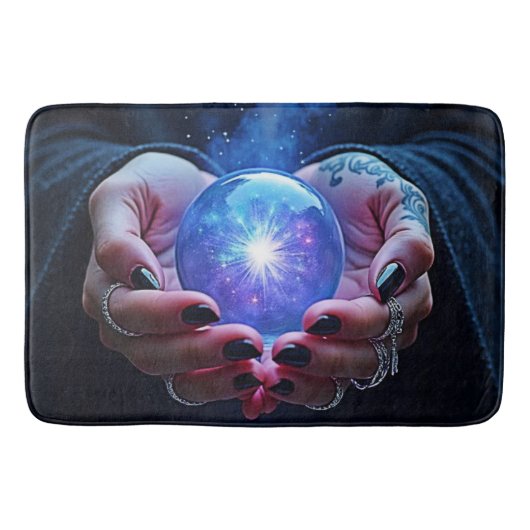 神秘的な運命のオーブ バスマット (正面)