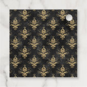 神秘的な金ゴールドと黒ゴシックファンタジー フェイバータグ (裏面)