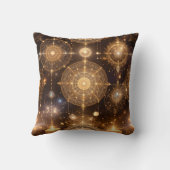 神秘的な金ゴールド天柄枕 クッション (裏面)