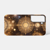 神秘的な金ゴールド天測図電話ケース SAMSUNG GALAXYケース (裏面横)