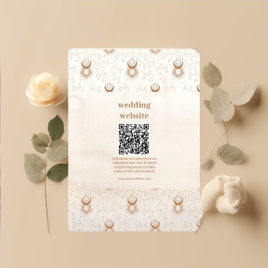 神秘的な金ゴールド天結婚星 エンクロージャーカード