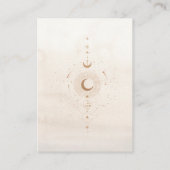 神秘的な金ゴールド天結婚星 エンクロージャーカード (裏面)