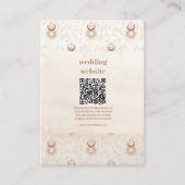 神秘的な金ゴールド天結婚星 エンクロージャーカード (正面)