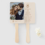 神秘的な金ゴールド天結婚星 ハンドファン (正面&裏面)