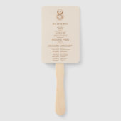 神秘的な金ゴールド天結婚星 ハンドファン (裏面)