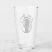 神秘的な金属ガラスカップ タンブラーグラス (裏面)