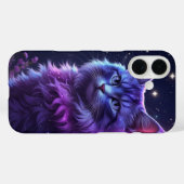 神秘的な銀河の猫のスマホケース - 紫色の宇宙アート Case-Mate iPhoneケース (裏面 (横))