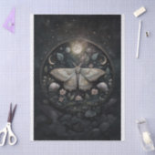 神秘的な銀色のポータル太陽の、日食、銀色 薄葉紙 (クラフト)