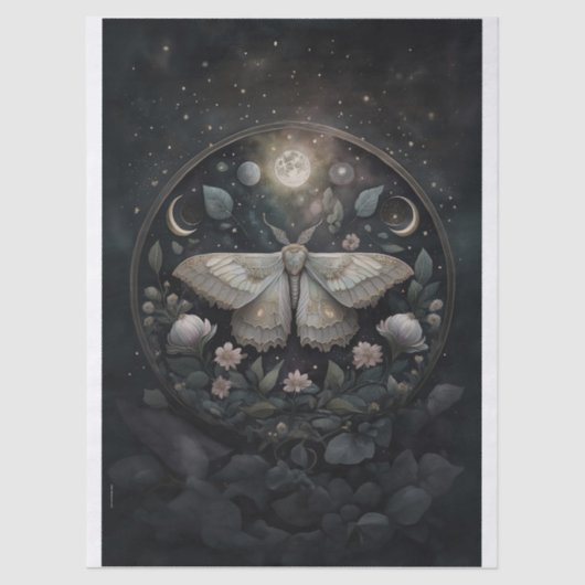 神秘的な銀色のポータル太陽の、日食、銀色 薄葉紙 (正面)