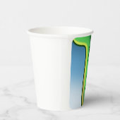 神秘的な長い首の恐竜 紙コップ (右)