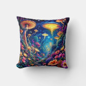 神秘的な開花フォレストアンダースターズ クッション (正面)