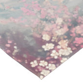 神秘的な開花春キツネ水彩 テーブルクロス (アングル)