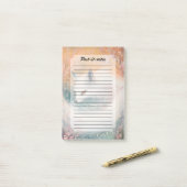 神秘的な開花春キツネ水彩 ポストイット (デスク上)