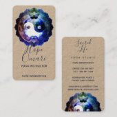 神秘的な陰陽、スピリチュアルホリスティッククラフト 名刺 (正面/裏面)