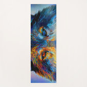 神秘的な霊狼 ヨガマット (正面)