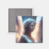 神秘的な青い目の天使 マグネット (正面/裏面)