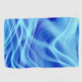 神秘的な青い霧 ゴルフタオル (横)