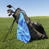 神秘的な青い霧 ゴルフタオル (グリーン)