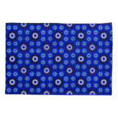 神秘的な青のゼルリージオメトリ 枕カバー (裏面)