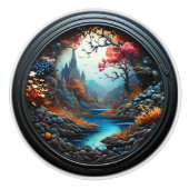 神秘的な風景 セラミックノブ (正面)