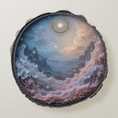 神秘的な風景 ラウンドクッション (裏面)