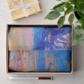 神秘的な馬が青い野を駆け回る 薄葉紙 (ギフト)