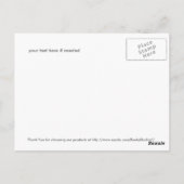 神秘的な馬のはがき ポストカード (裏面)