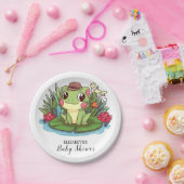 神秘的な魅惑のカエルの赤ちゃんシャワー ペーパープレート (パーティー)