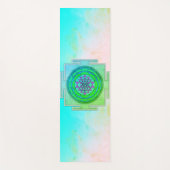 神秘的な魅惑ヤントラのシンボル ヨガマット (正面)