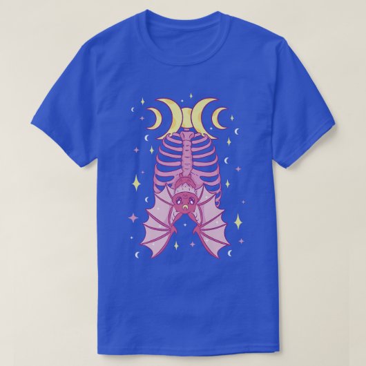 神秘的な魔女こうもり密教魔法ナイトハロウィーン2 Tシャツ (デザイン正面)