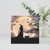 神秘的な魔女と猫の満月 招待状 (スタンド正面)