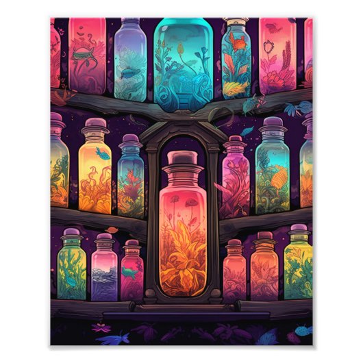 神秘的な魔女ハット フォトプリント (正面)