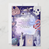 神秘的な魔女ハローウィンパーティ 招待状 (正面)