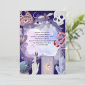 神秘的な魔女ハローウィンパーティ 招待状 (スタンド正面)