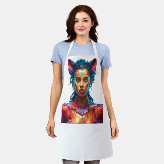 神秘的な魔女 エプロン (着用した状態)