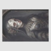 神秘的な魔女：クラリッサ – デクページ –  薄葉紙 (正面)