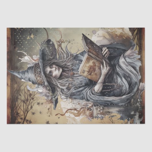 神秘的な魔女 薄葉紙 (正面)