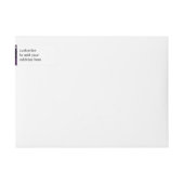 神秘的な魔女、黒猫、満月 ラップアラウンドラベル (正面)