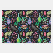 神秘的な魔法とウィッチクラフト自然要素 ラッピングペーパーシート (正面2)