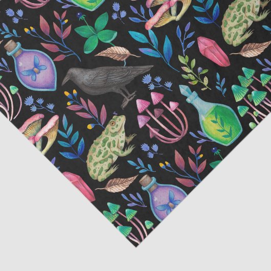 神秘的な魔法とウィッチクラフト自然要素 薄葉紙 (詳細)