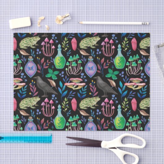 神秘的な魔法とウィッチクラフト自然要素 薄葉紙 (クラフト)