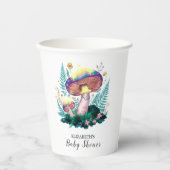 神秘的な魔法のキノコの赤ちゃんシャワー 紙コップ (正面)